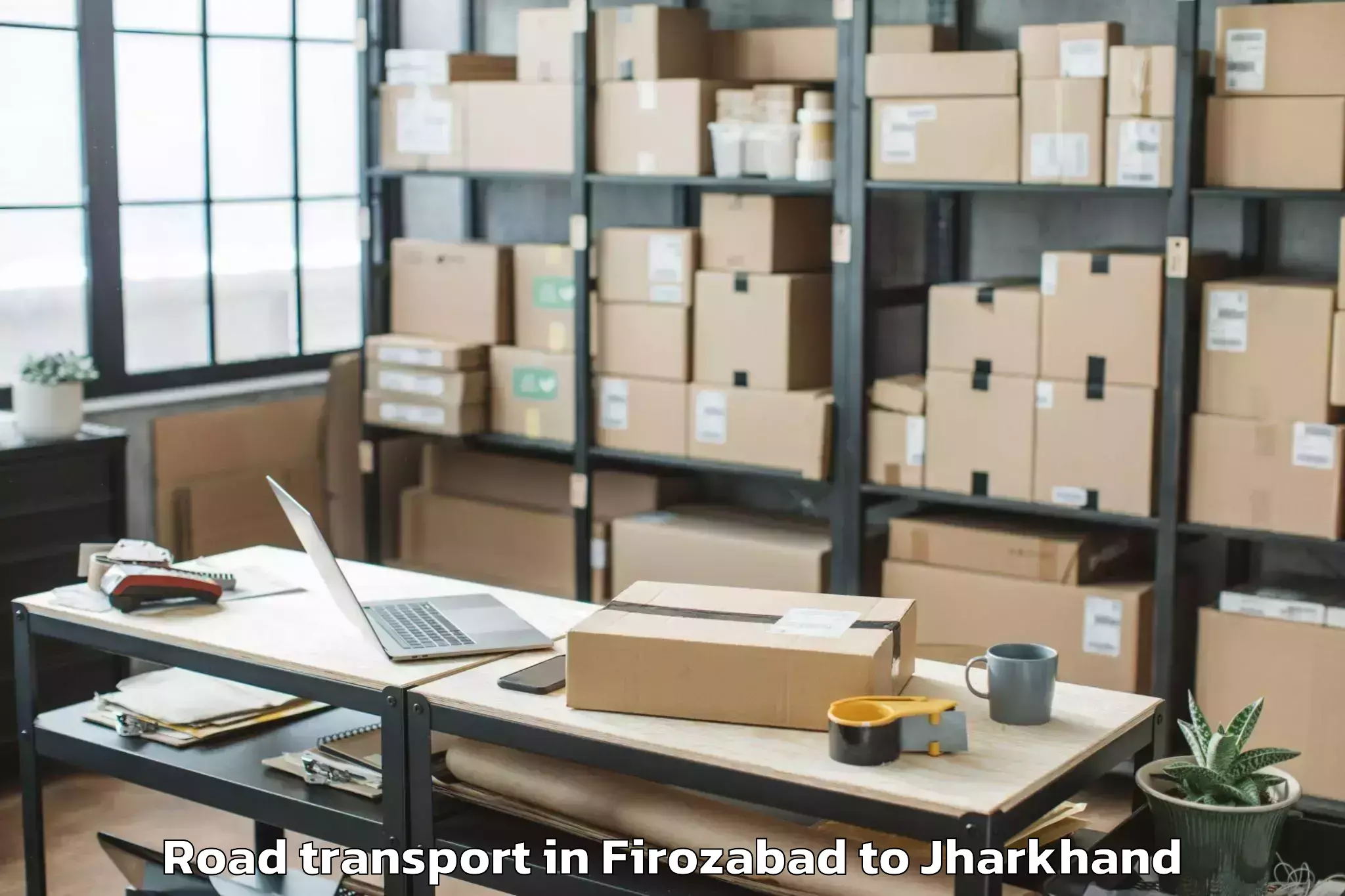 Top Firozabad to Bhojudih Road Transport Available